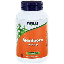 Foto van Now meidoorn 540 mg capsules
