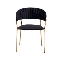 Foto van Giga meubel stoel turin luxe velvet zwart