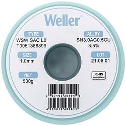 Foto van Weller wsw sac l0 soldeertin, loodvrij spoel sn3,0ag0,5cu 500 g 1 mm