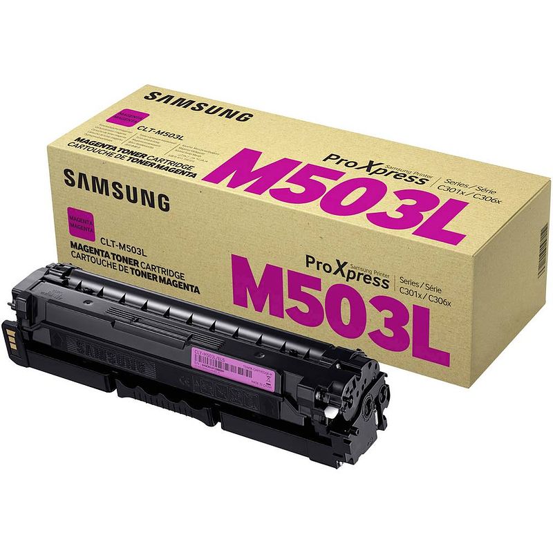 Foto van Samsung toner clt-m503l su281a origineel magenta 5000 bladzijden