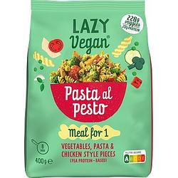 Foto van Lazy vegan pasta al pesto ready meal 400g bij jumbo