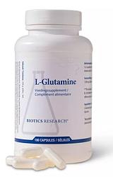 Foto van Biotics l-glutamine 500mg capsules