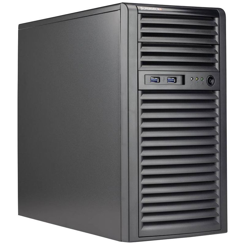 Foto van Supermicro cse-731i-404b mini-tower pc-behuizing zwart