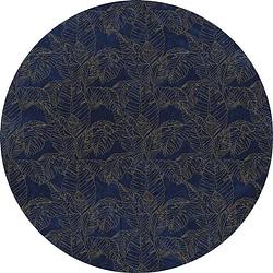 Foto van Komar royal blue vlies zelfklevend fotobehang 125x125cm rond