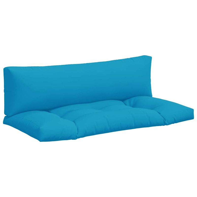 Foto van Vidaxl bankkussens pallet 2 st blauw