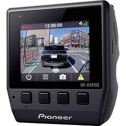 Foto van Pioneer nd-dvr100 dashcam met gps kijkhoek horizontaal (max.): 114 ° 12 v display, microfoon, accu