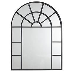Foto van 4goodz spiegel raam met vensters metaal 60x85x1,5 cm - zwart