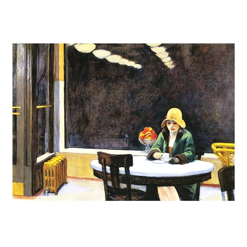 Foto van Edward hopper automat 1927 kunstdruk 40x30cm