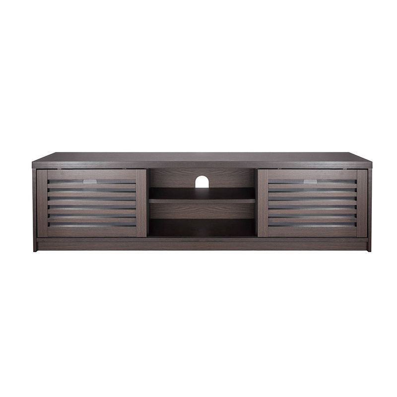 Foto van Tv meubel kast modern - dressoir - louvre schuifdeuren - 135 cm breed