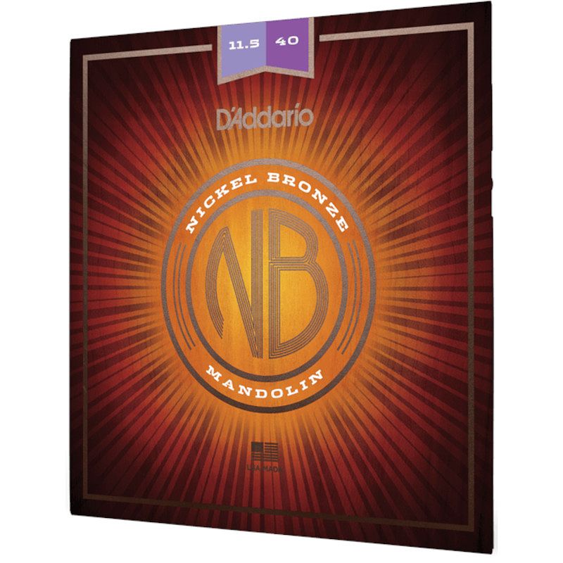 Foto van D'saddario nbm11540 nickel bronze custom medium 11,5-40 snaren voor mandoline