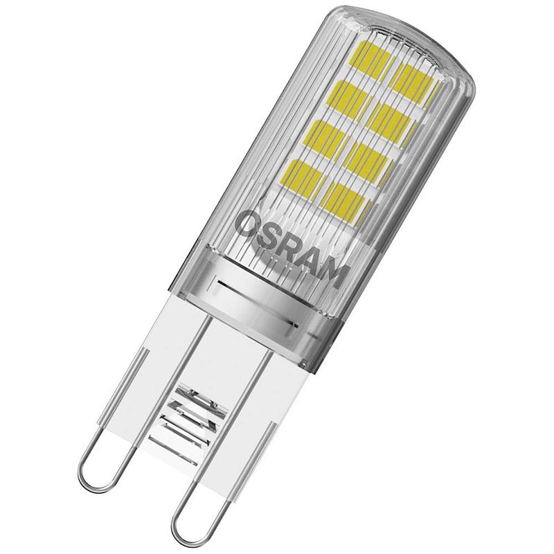 Foto van Osram 4058075758063 led-lamp energielabel e (a - g) g9 speciale vorm 2.6 w = 30 w warmwit (ø x h) 15 mm x 15 mm 5 stuk(s)