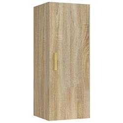 Foto van Vidaxl wandkast 34,5x34x90 cm bewerkt hout sonoma eikenkleurig