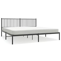 Foto van The living store bedframe sydney - bedden - 207 x 206 x 90.5 cm - robuuste metalen constructie