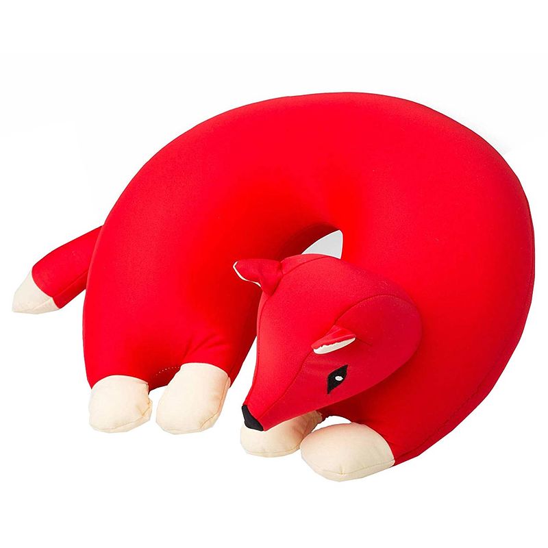 Foto van Cuddlebug nekkussen fox 30 x 30 cm rood