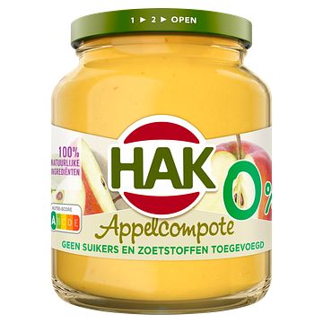 Foto van Наk appelcompote 0% 350g bij jumbo