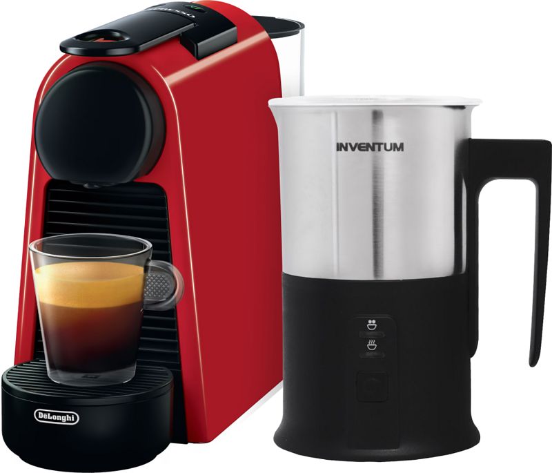 Foto van Magimix nespresso essenza mini rood + melkopschuimer