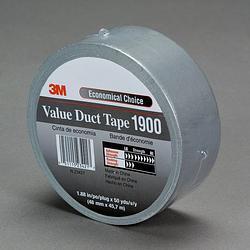 Foto van 3m duct tape 1900, ft 50 mm x 50 m, zilver