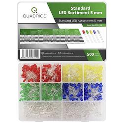 Foto van Quadrios 23o192 led-assortiment rood, groen, geel, blauw, wit 20 ma 2 v, 3 v