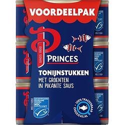 Foto van Princes tonijn met groenten in pikante saus 3x160g msc bij jumbo