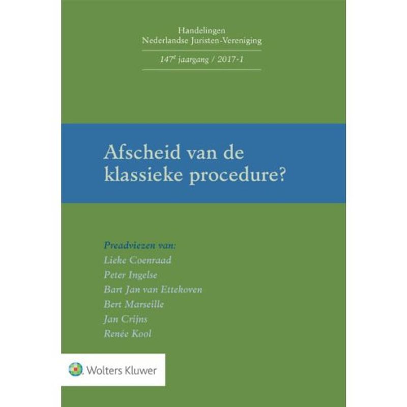 Foto van Afscheid van de klassieke procedure? - handelingen