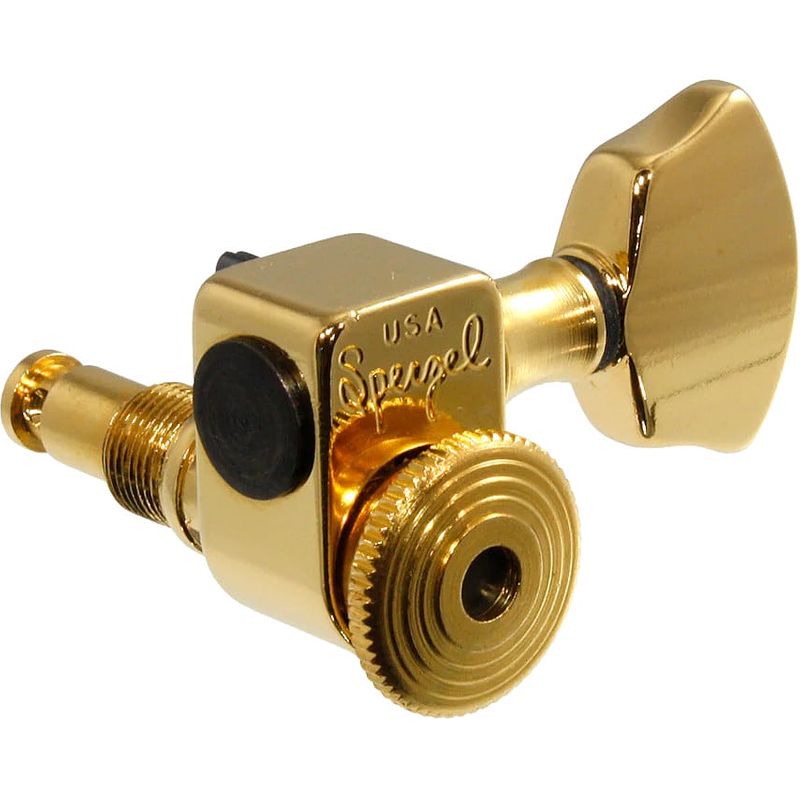 Foto van Sperzel locking tuners 3x3 gold stemmechanieken voor gitaar (set van 6)