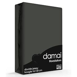 Foto van Damai multiform double jersey hoeslaken antracite-180 x 220 cm xl