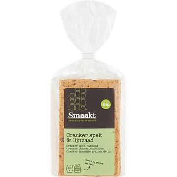 Foto van Smaakt bio cracker spelt & lijnzaad 200g bij jumbo