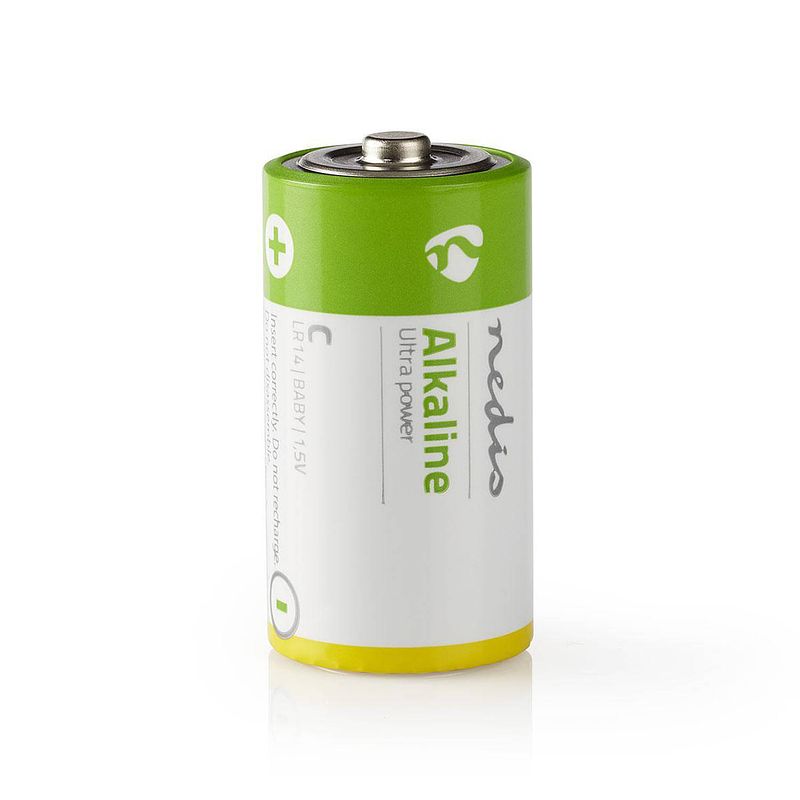 Foto van Nedis alkaline-batterij c - baaklr142bl - groen