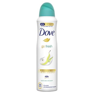 Foto van Dove go fresh antitranspirant deodorant spray pear & aloe vera 150ml bij jumbo