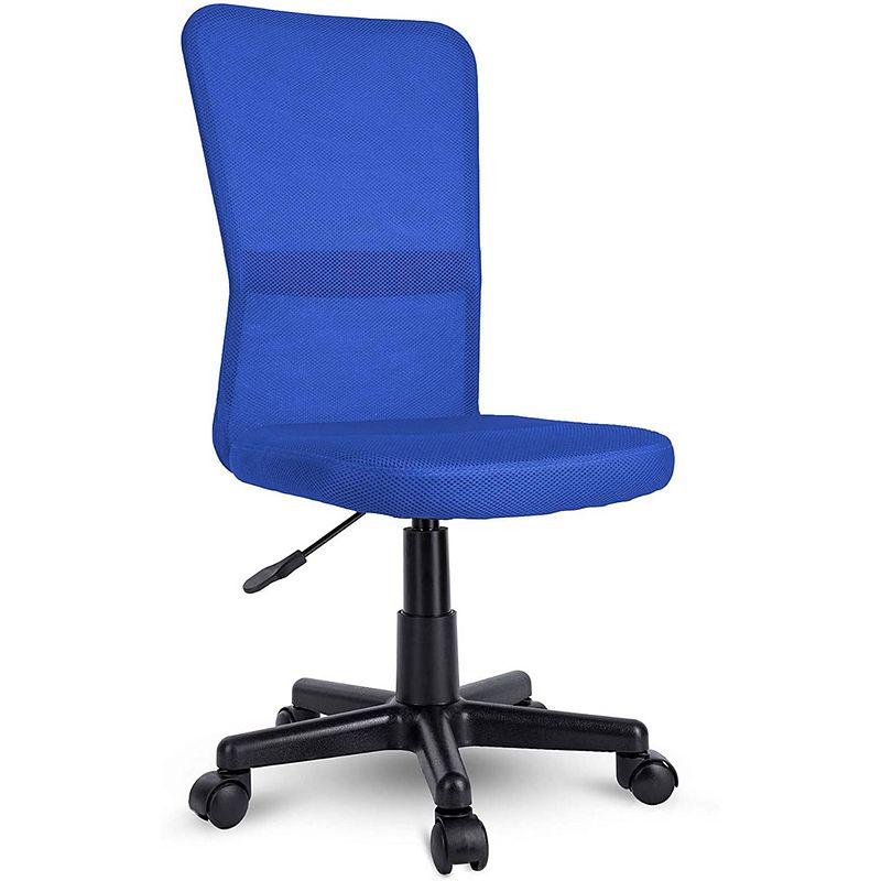 Foto van Kinderbureaustoel, blauw, kinder burostoel, ergonomische kinderstoel