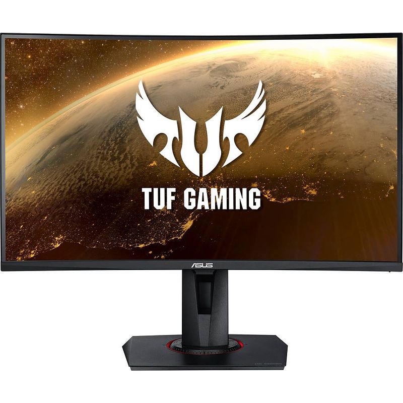 Foto van Asus tuf gaming vg27wq led-monitor 68.6 cm (27 inch) energielabel f (a - g) 2560 x 1440 pixel full hd 4 ms hdmi, displayport, hoofdtelefoon (3.5 mm jackplug)