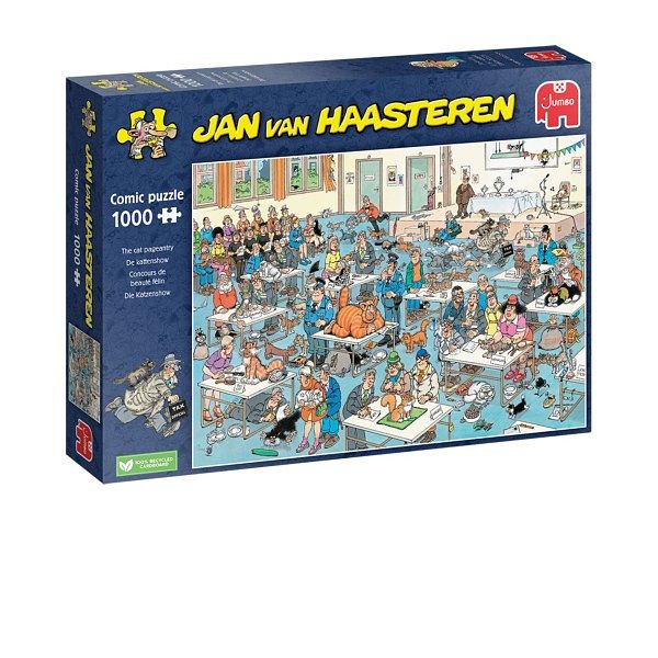 Foto van Jan van haasteren puzzel de kattenshow 1000 stukjes