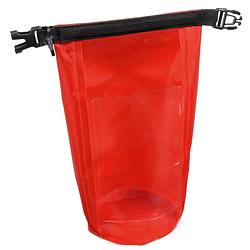 Foto van Waterdichte tas rood 2 liter - strandtassen