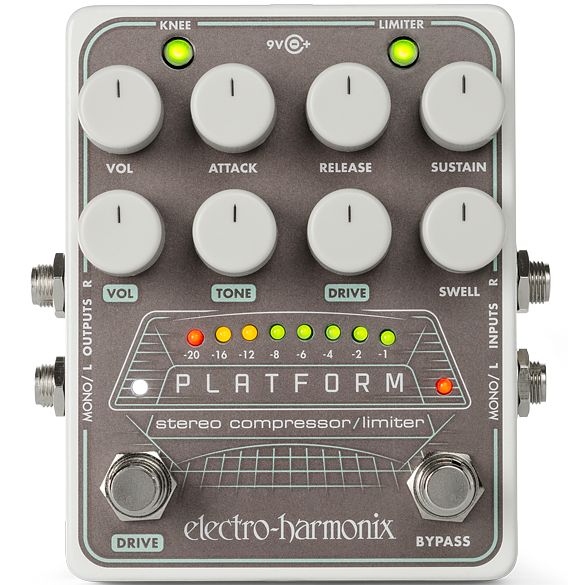 Foto van Electro harmonix platform stereo compressor/limiter effectpedaal