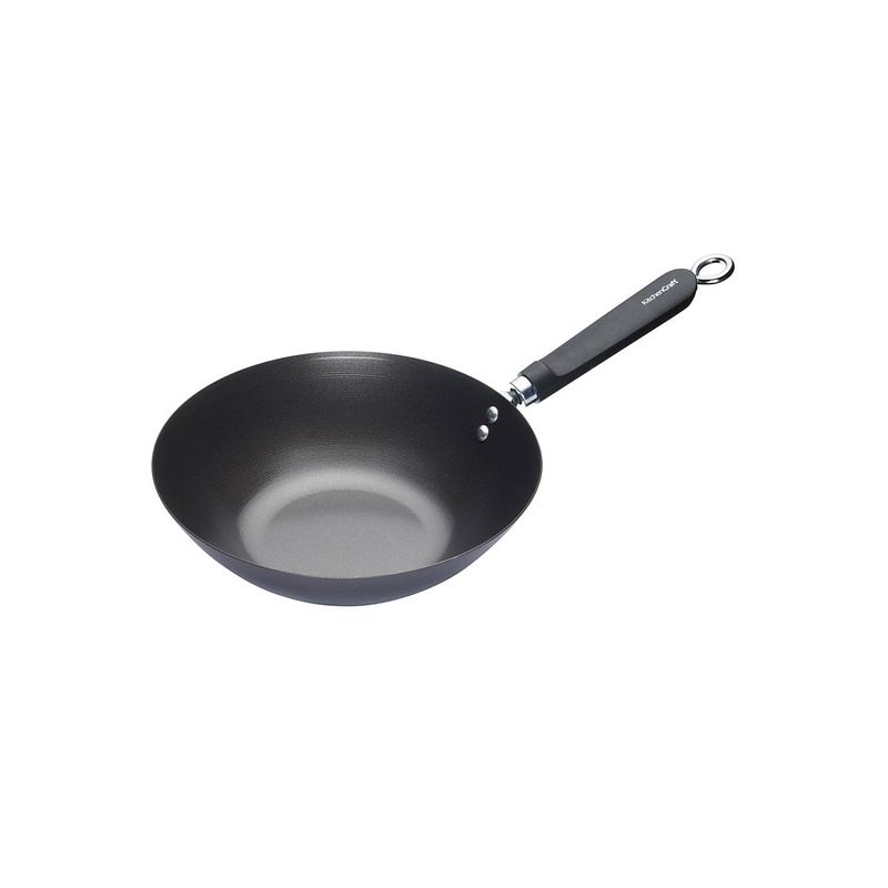 Foto van Kitchencraft wokpan oriental 28 cm aluminium zwart