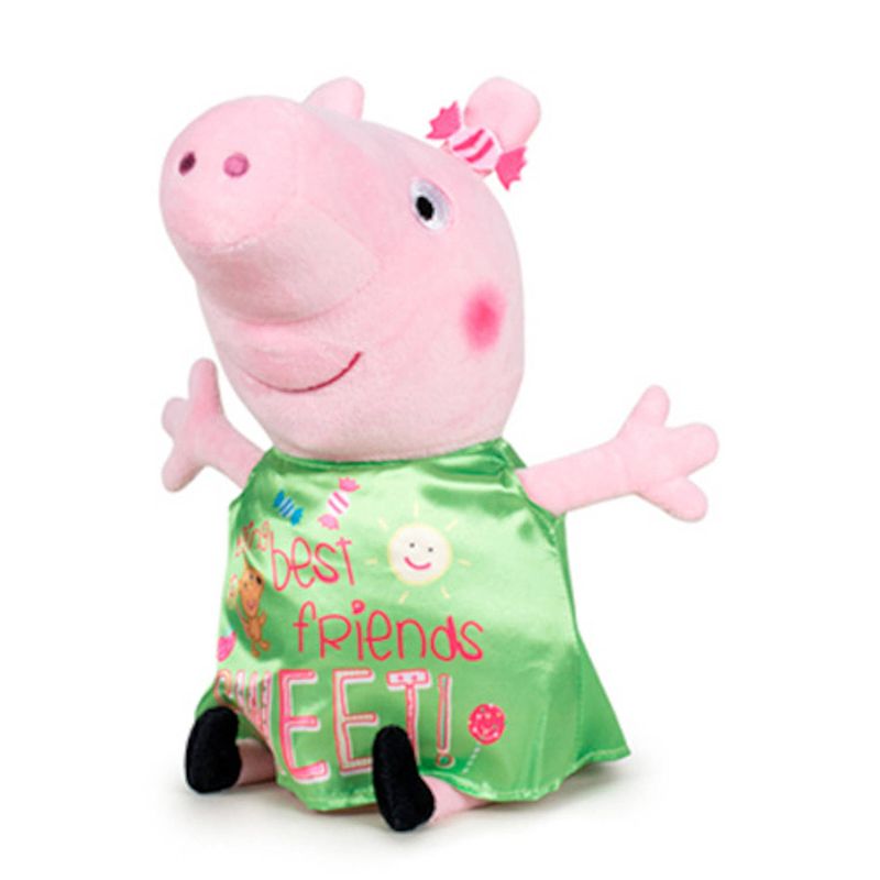 Foto van Berjuan knuffel peppa pig junior 20 cm pluche groen