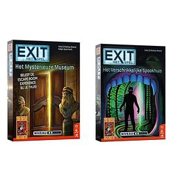 Foto van Spellenbundel - 2 stuks - bordspel - exit - het mysterieuze museum & het verschrikkelijke spookhuis