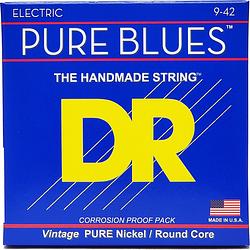 Foto van Dr strings phr-9 pure blues light 9-42 elektrische gitaarsnaren