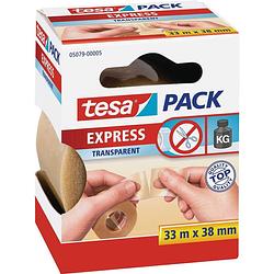 Foto van Tesa express 05079-00005-01 pakband tesapack express transparant (l x b) 33 m x 38 mm 1 stuk(s)