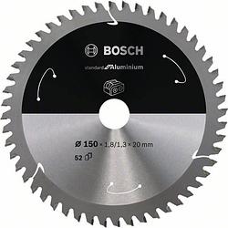 Foto van Bosch accessories bosch 2608837756 cirkelzaagblad 150 x 20 mm aantal tanden: 52 1 stuk(s)