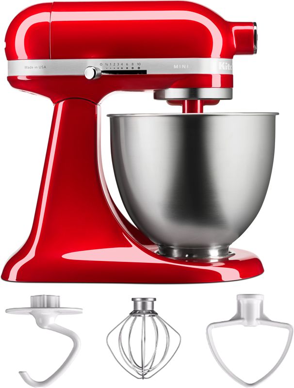 Foto van Kitchenaid artisan mini mixer 5ksm3311xeca appelrood