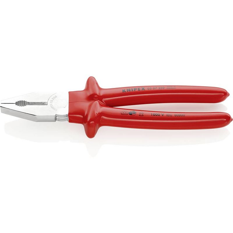 Foto van Knipex 03 07 250 vde combinatietang 250 mm din iso 5746, din en 60900