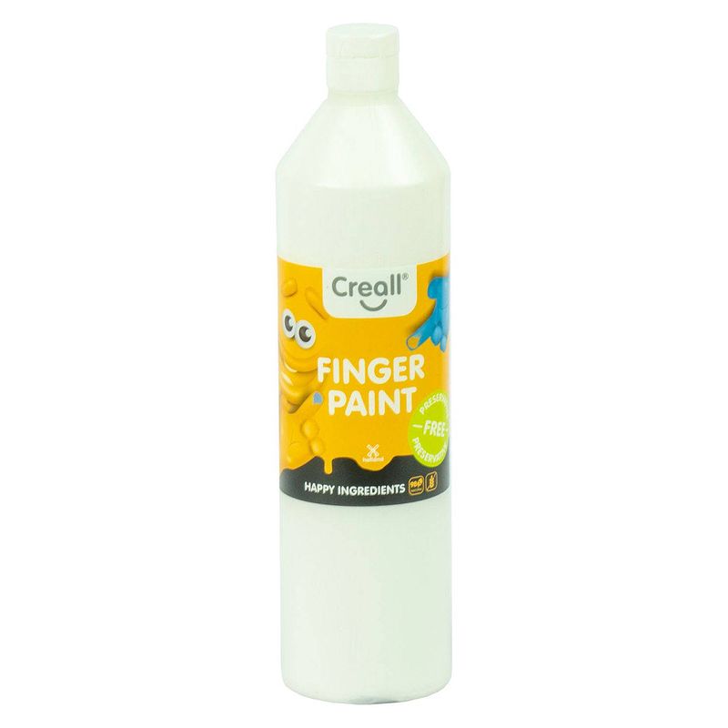 Foto van Creall vingerverf conserveringsvrij wit, 750ml