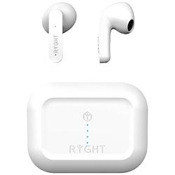 Foto van Ryght mino in ear headset bluetooth stereo wit ruisonderdrukking (microfoon) indicator voor batterijstatus, headset, oplaadbox, touchbesturing