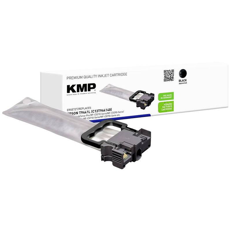 Foto van Kmp inktcartridge vervangt epson t9441l compatibel single zwart 1645,4801 1645,4801