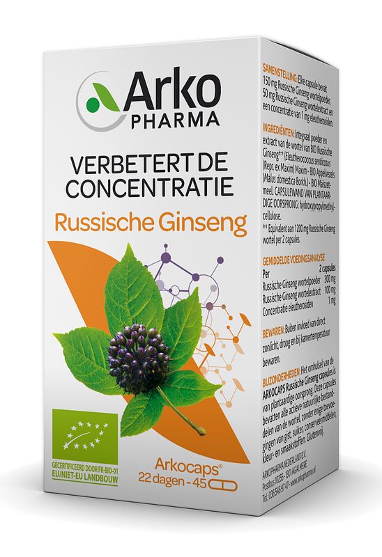 Foto van Arkocaps russische ginseng capsules 45st