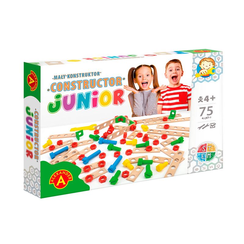 Foto van Alexander toys constructor junior - do it yourself construction sets - 75pc