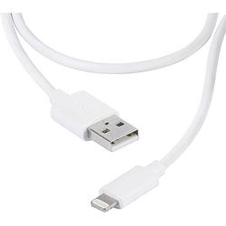 Foto van Vivanco usb-kabel usb 2.0 usb-a stekker, apple lightning stekker 2.00 m wit 36300