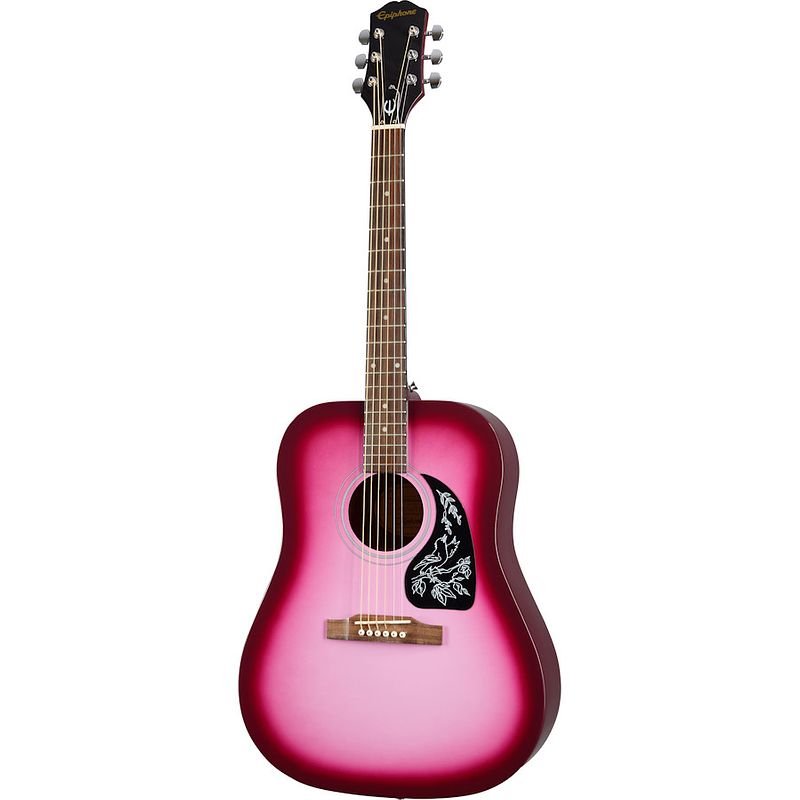 Foto van Epiphone starling hot pink pearl akoestische westerngitaar