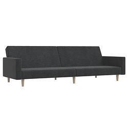 Foto van The living store bedbank life collection - slaapbank - donkergrijs - 220x84.5x69cm